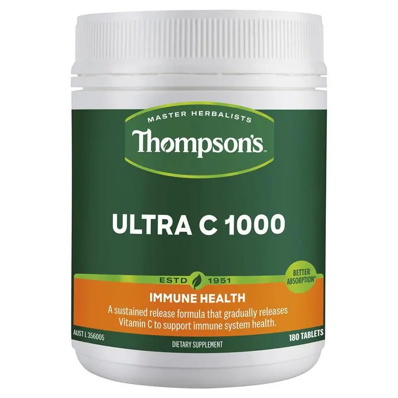 Thompson's Ultra C 1000 Sustained Release 180 Tablets THOMPSON'S