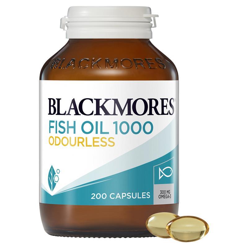 Blackmores Odourless Fish Oil 1000mg 200 Capsules - Cutprice Online