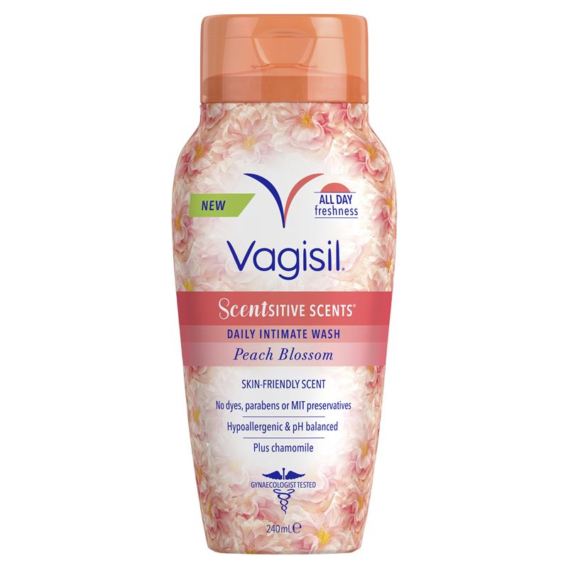 Vagisil Intimate Wash Peach Blossom 240ml - Cutprice Online