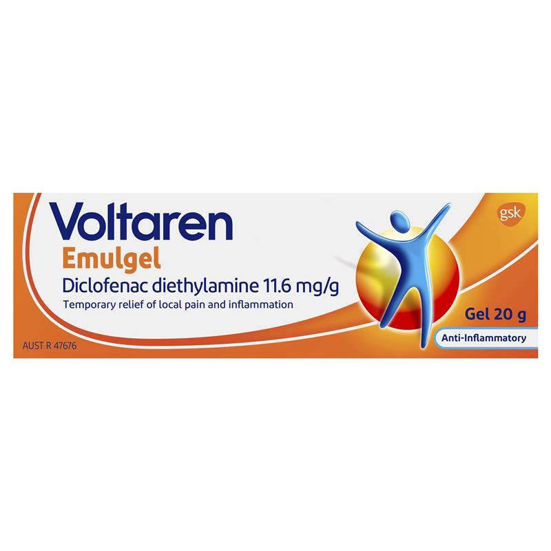 Voltaren Emulgel, Muscle and Back Pain Relief 20 g - Cutprice Online