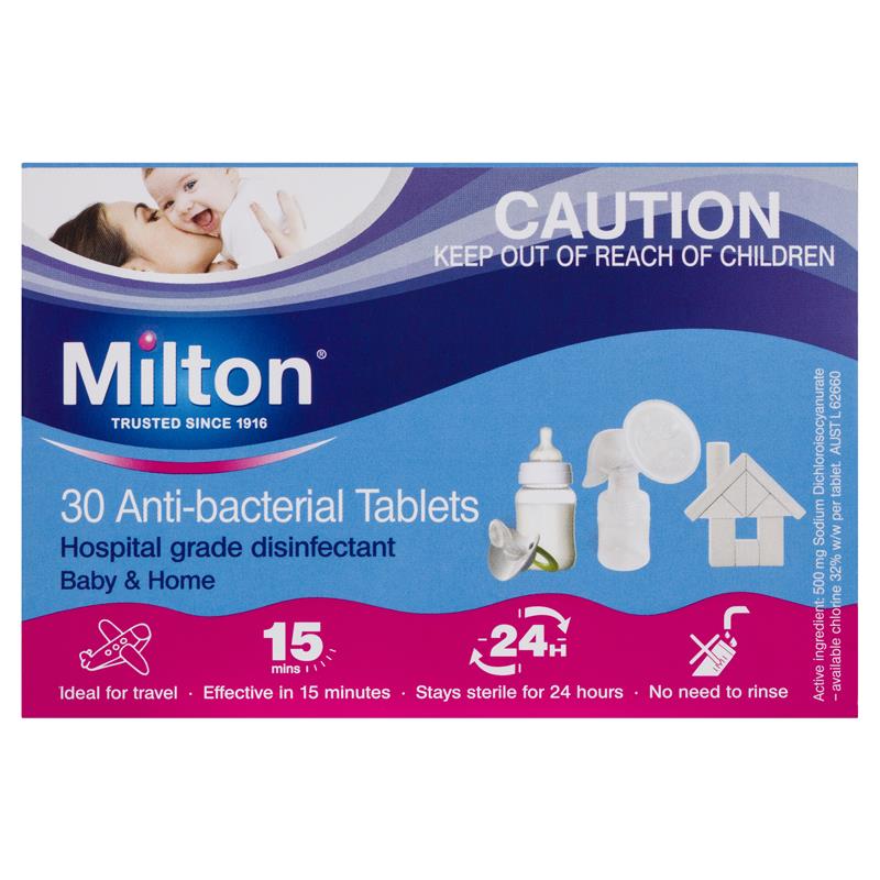 Milton Antibacterial 30 Tablets - Cutprice Online