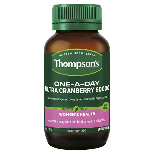 Thompson's One-a-day Ultra Cranberry 60000 60 Capsules THOMPSON'S