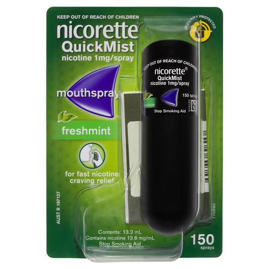 Nicorette Quick Mist 150 Sprays - Cutprice Online