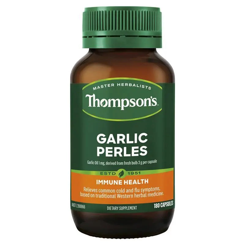 Thompson's Garlic Perles 180 Capsules THOMPSON'S