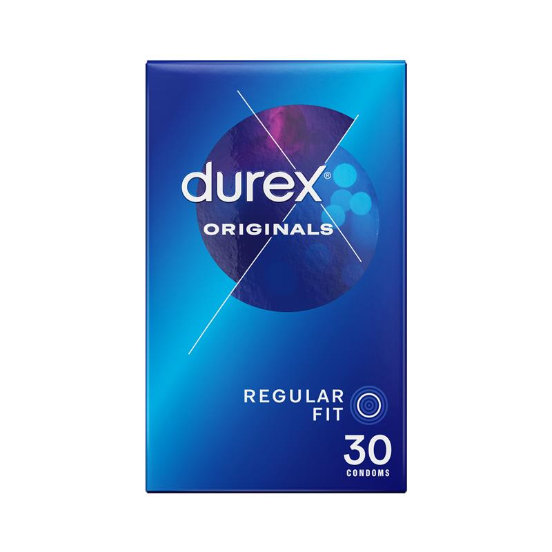 Durex Regular Condoms Original 30 Pack - Cutprice Online