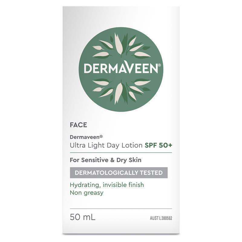 DermaVeen Face Ultralight Day Lotion SPF 50+ 50ml - Cutprice Online