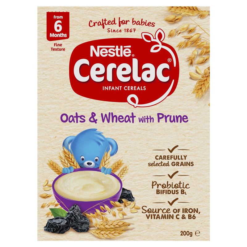 Cerelac Infant Cereal Oats & Wheat with Prune 200g - Cutprice Online