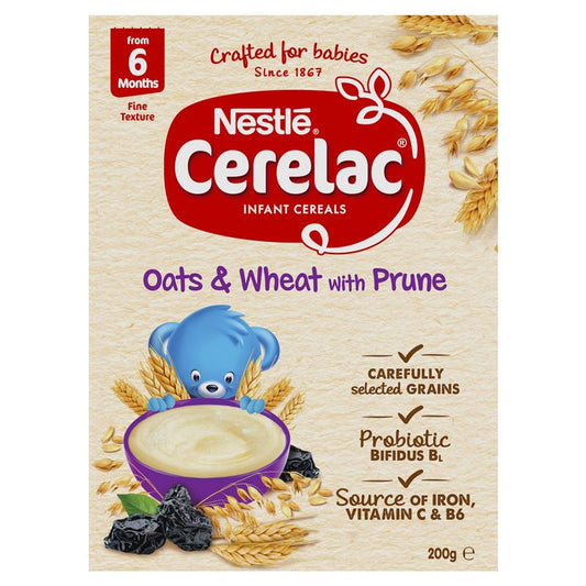 Cerelac Infant Cereal Oats & Wheat with Prune 200g - Cutprice Online