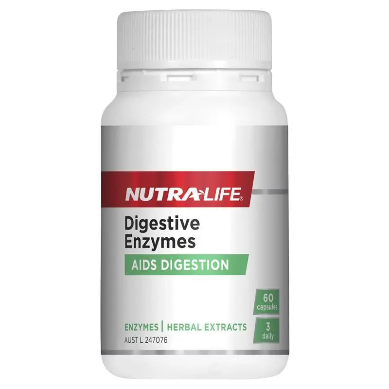 Nutra-Life Digestive Enzymes 60 Capsules NUTRA-LIFE