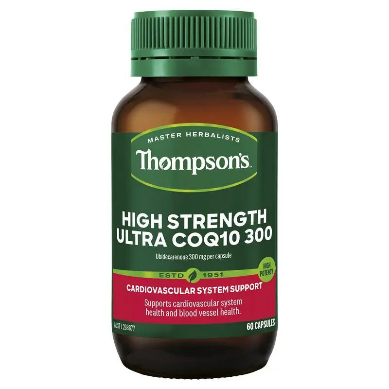 Thompson’s High Strength Ultra CoQ10 300mg 60 Caps THOMPSON’S