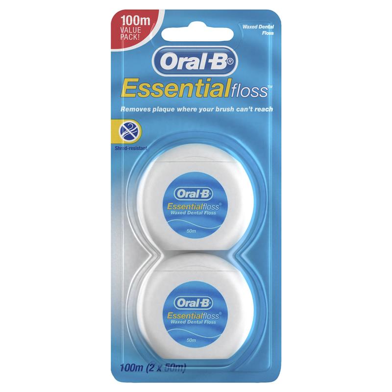 Oral B Essential Floss 2x50m - Cutprice Online