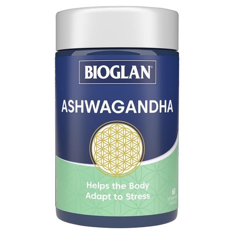 Bioglan Ashwagandha 60 Vegan Capsules - Cutprice Online