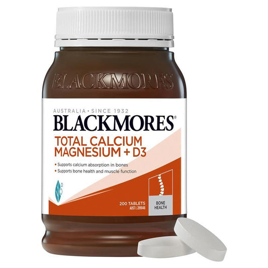 Blackmores Total Calcium & Magnesium + D3 200 Tablets - Cutprice Online