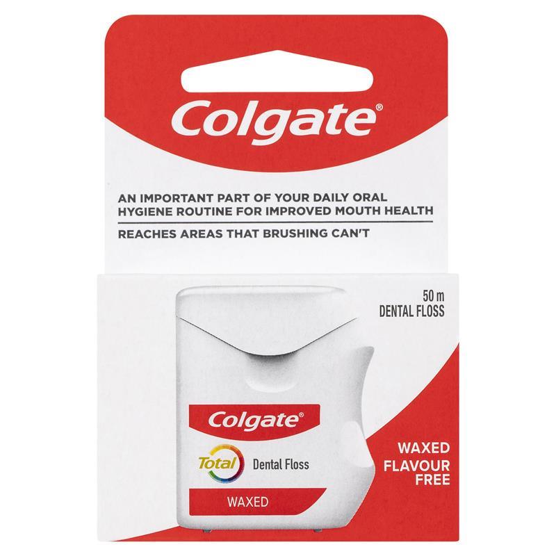 Colgate Total Waxed Dental Floss 50m - Cutprice Online