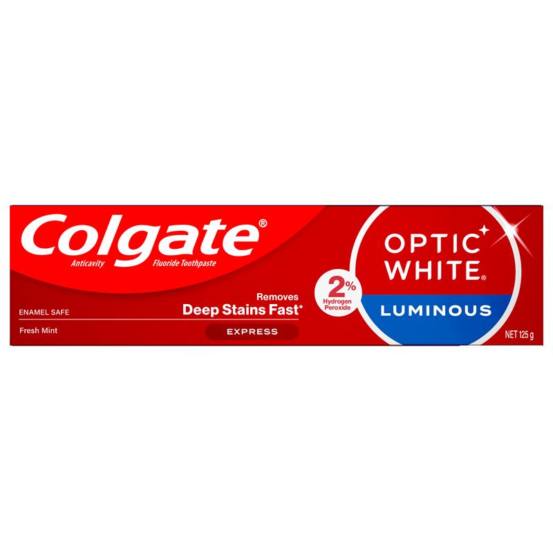 Colgate Optic White Express White Fresh Mint Teeth Whitening Toothpaste with hydrogen peroxide 125g - Cutprice Online