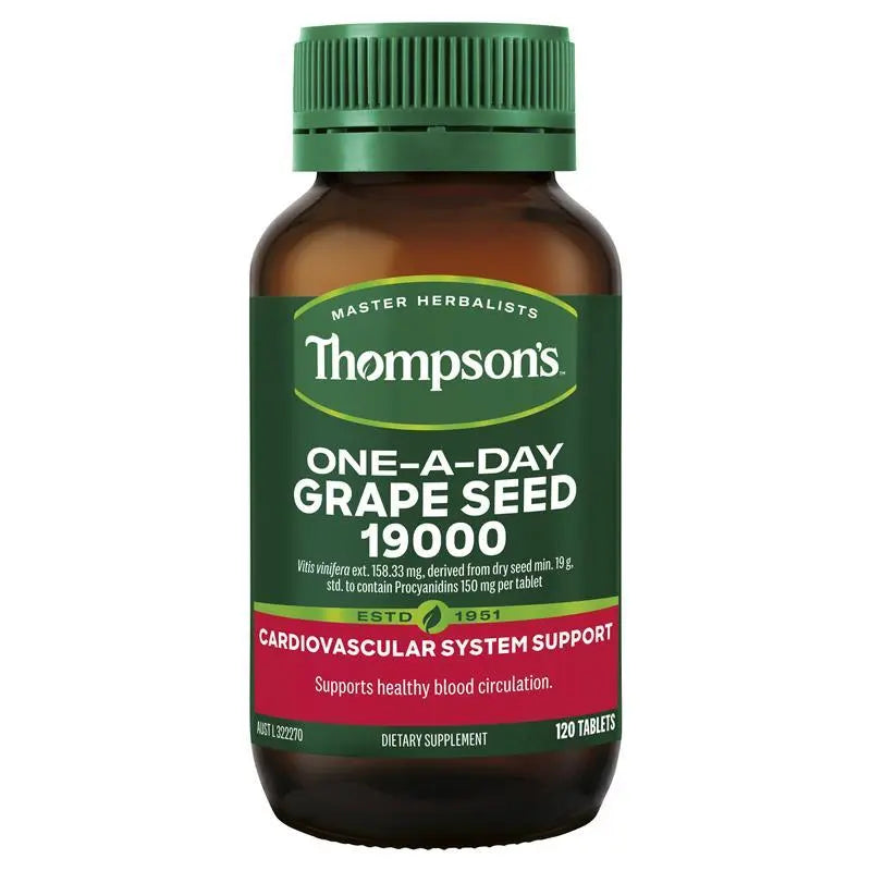 Thompson's One-A-Day Grape Seed 19000mg 120 Tablets THOMPSON'S