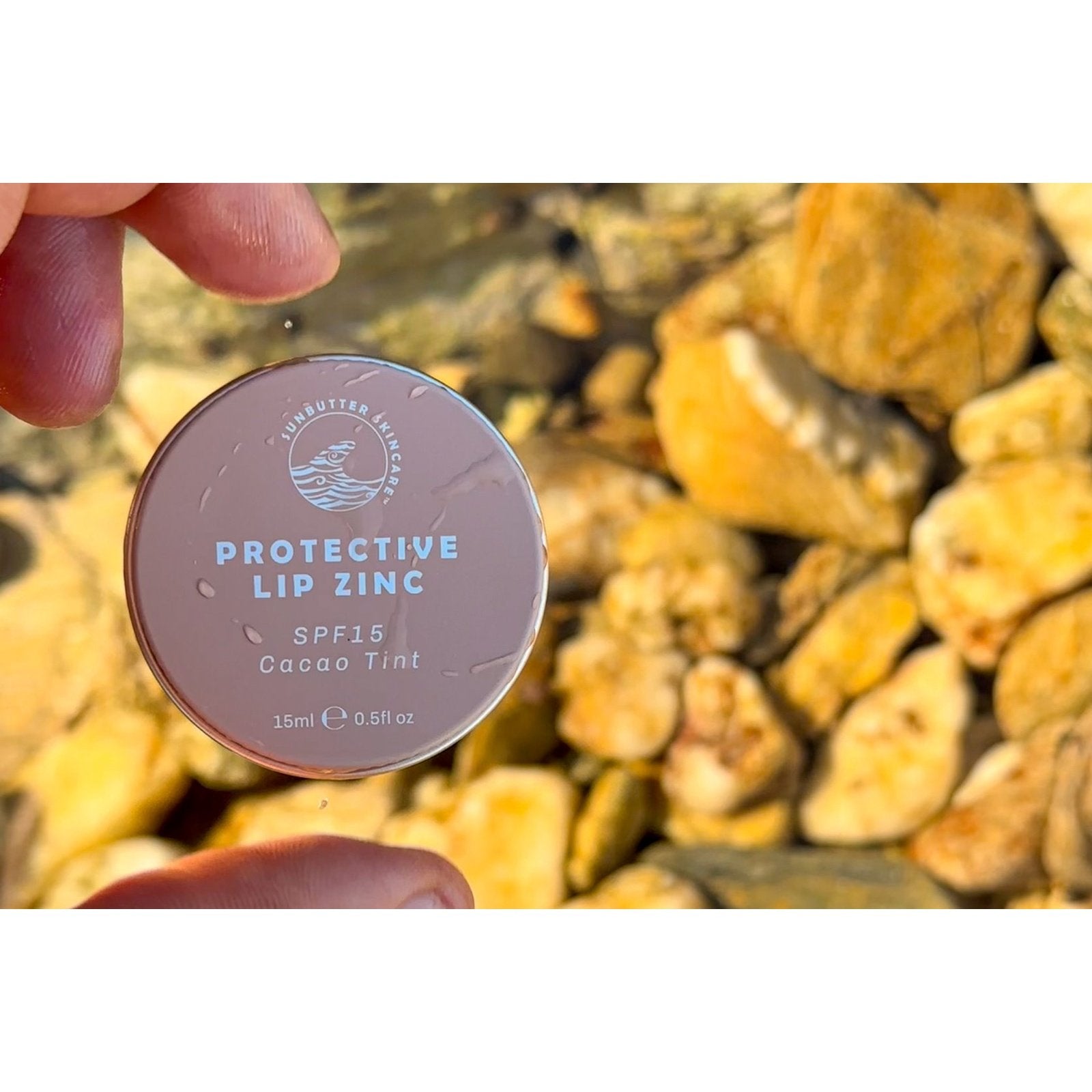 SunButter Skincare Protective Lip Zinc Cacao Tint SPF 15 15ml - Cutprice Online