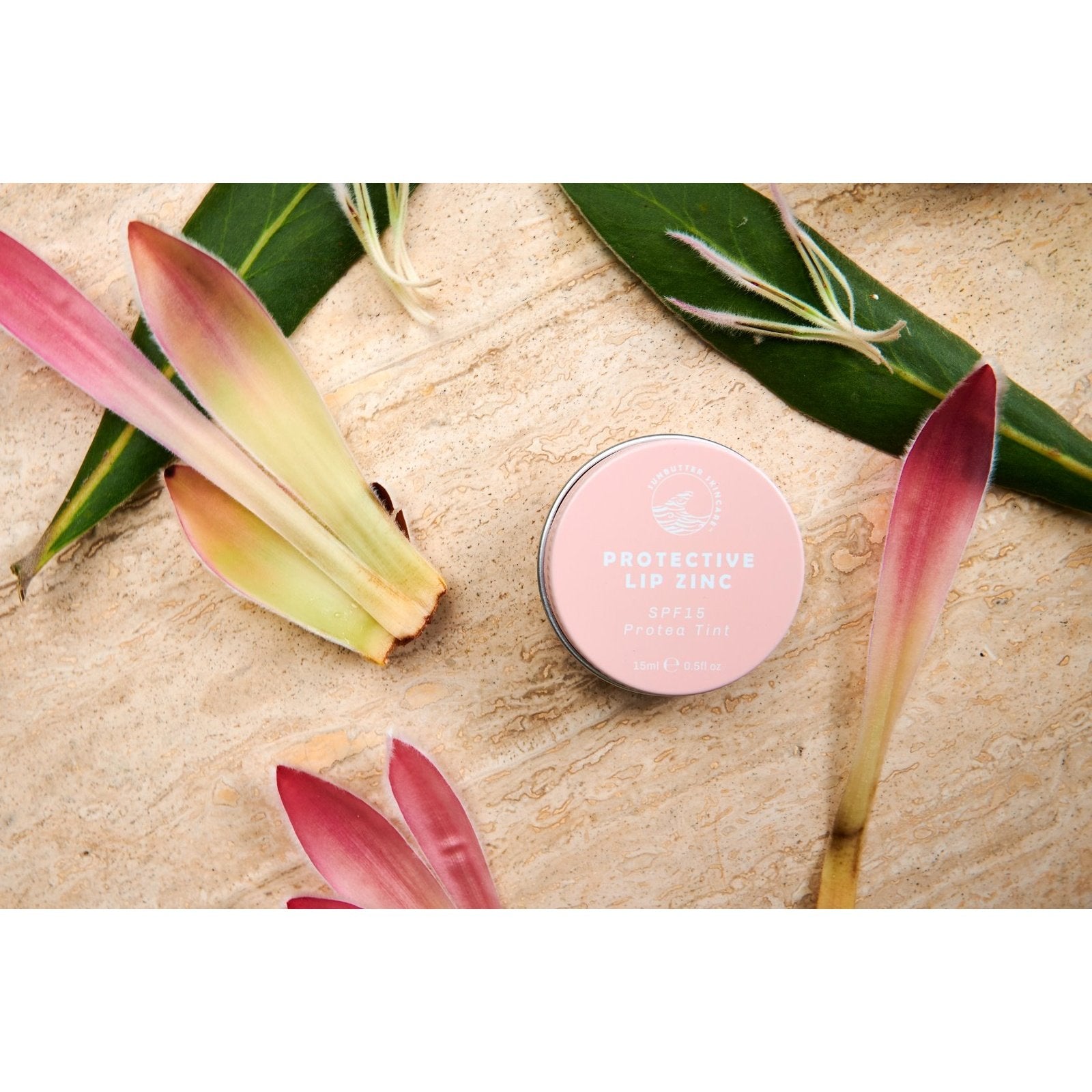 SunButter Skincare Protective Lip Zinc Protea Tint SPF 15 15ml - Cutprice Online