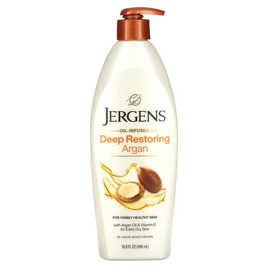 Jergens Oil Infused Deep Restoring Argan Moisturiser 496ml - Cutprice Online
