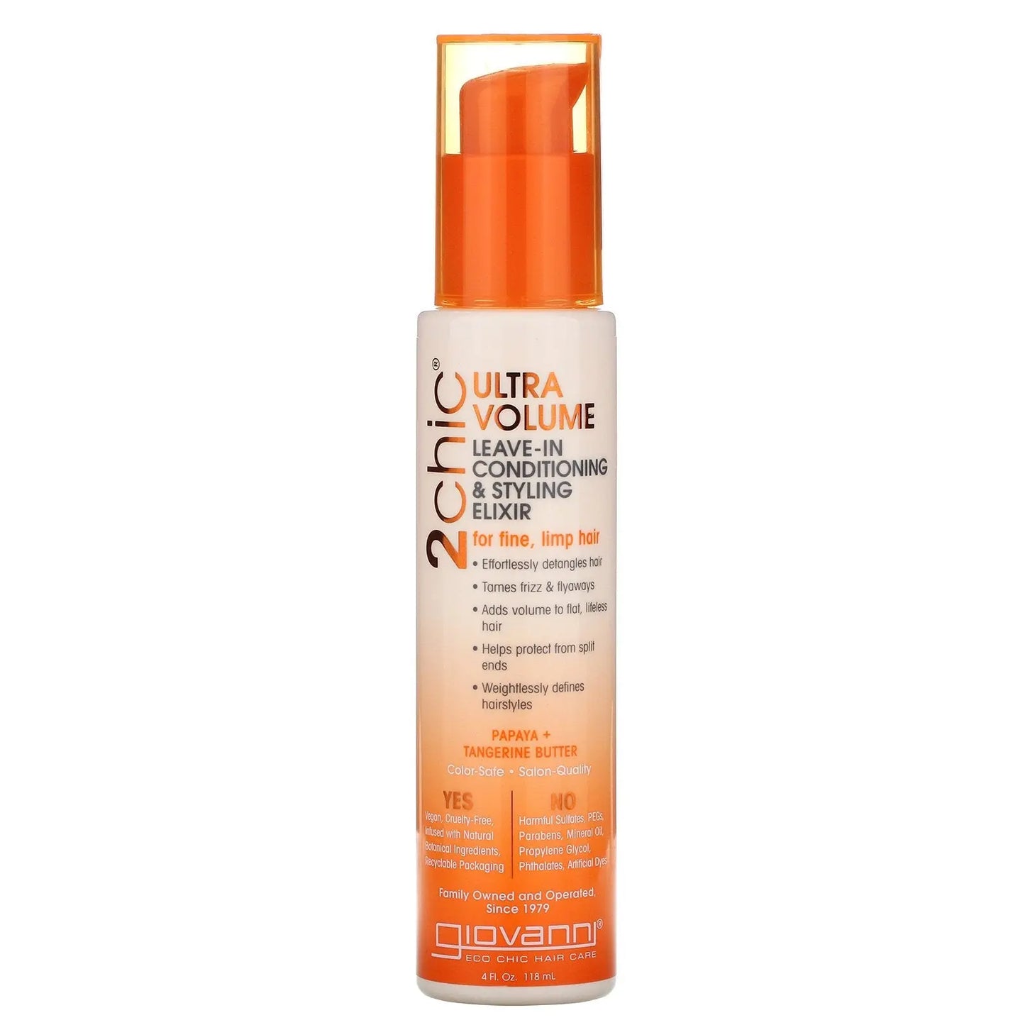 Giovanni Leave-in Conditioner - 2chic Ultra-Volume (Fine, Limp Hair) 118ml GIOVANNI