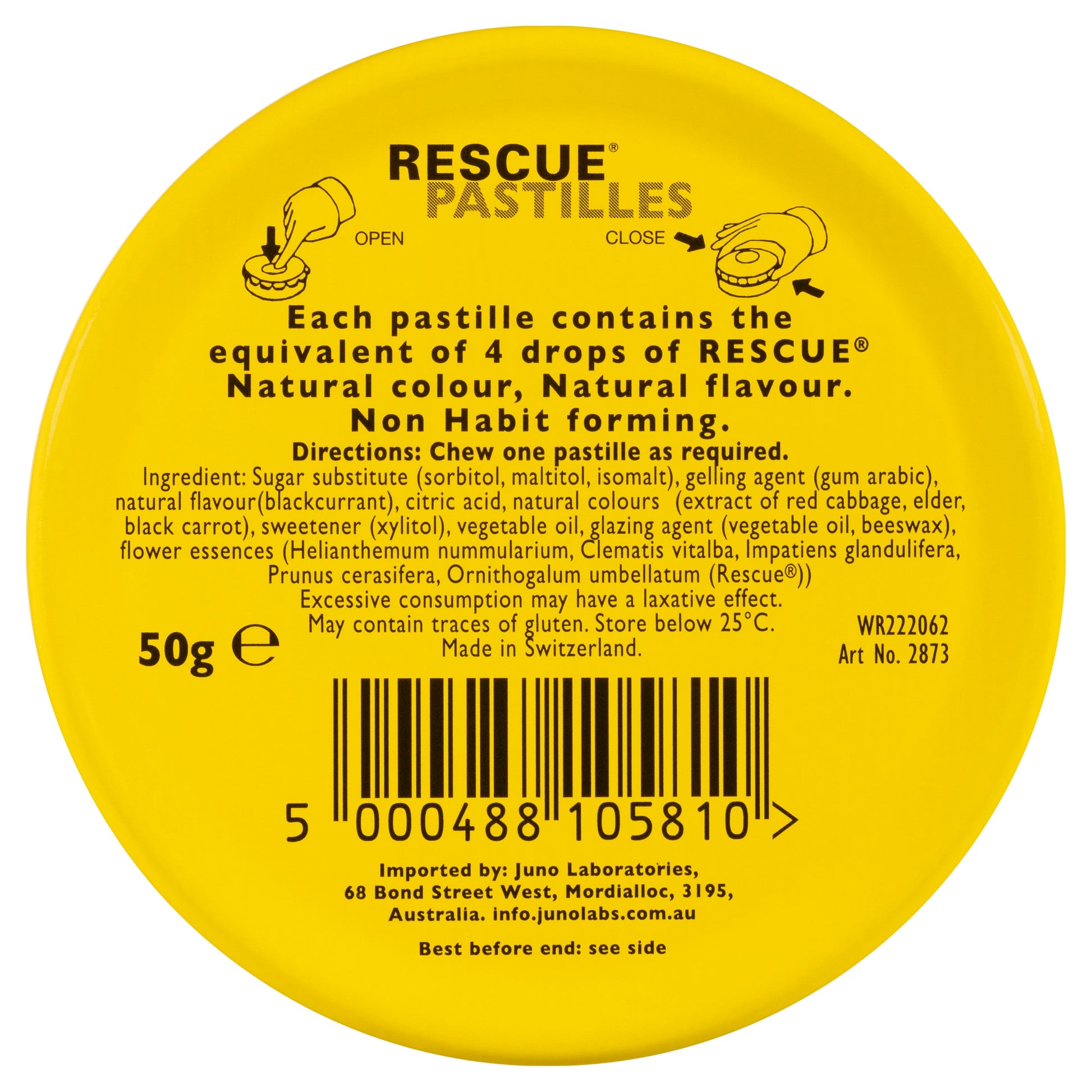 Rescue Remedy Pastil B/cur Prepack 6