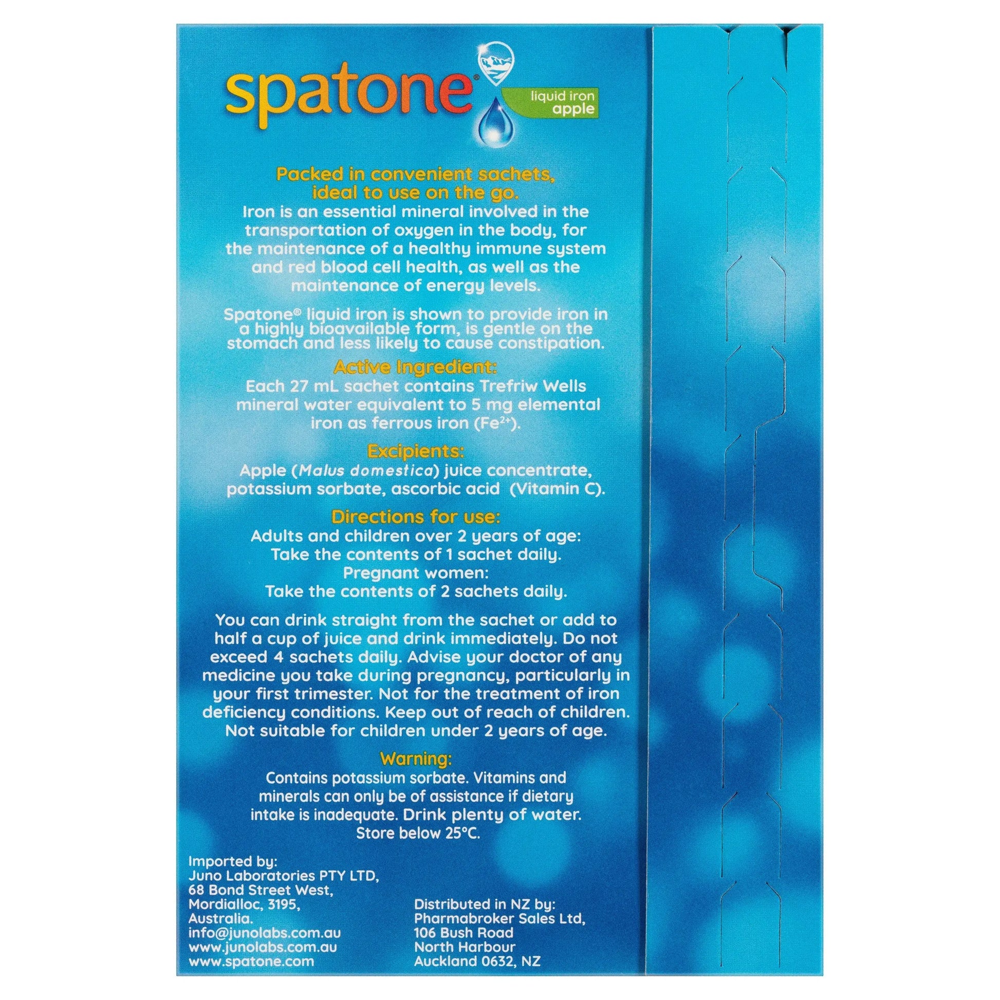 SPATONE APPLE LIQ IRON 28 SACHETS SPATONE