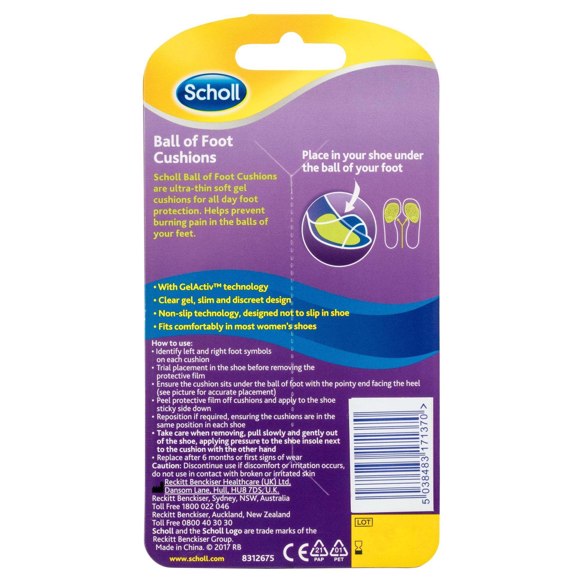 Scholl Party Feet Gel Cushions - Cutprice Online