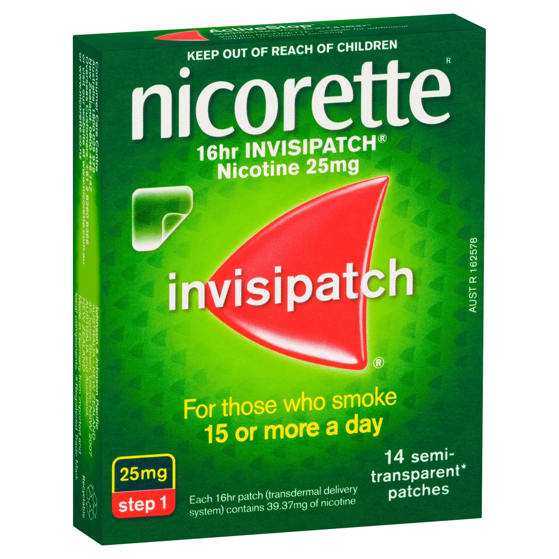 Nicorette InvisiPatch 25mg 14 Patches - Cutprice Online