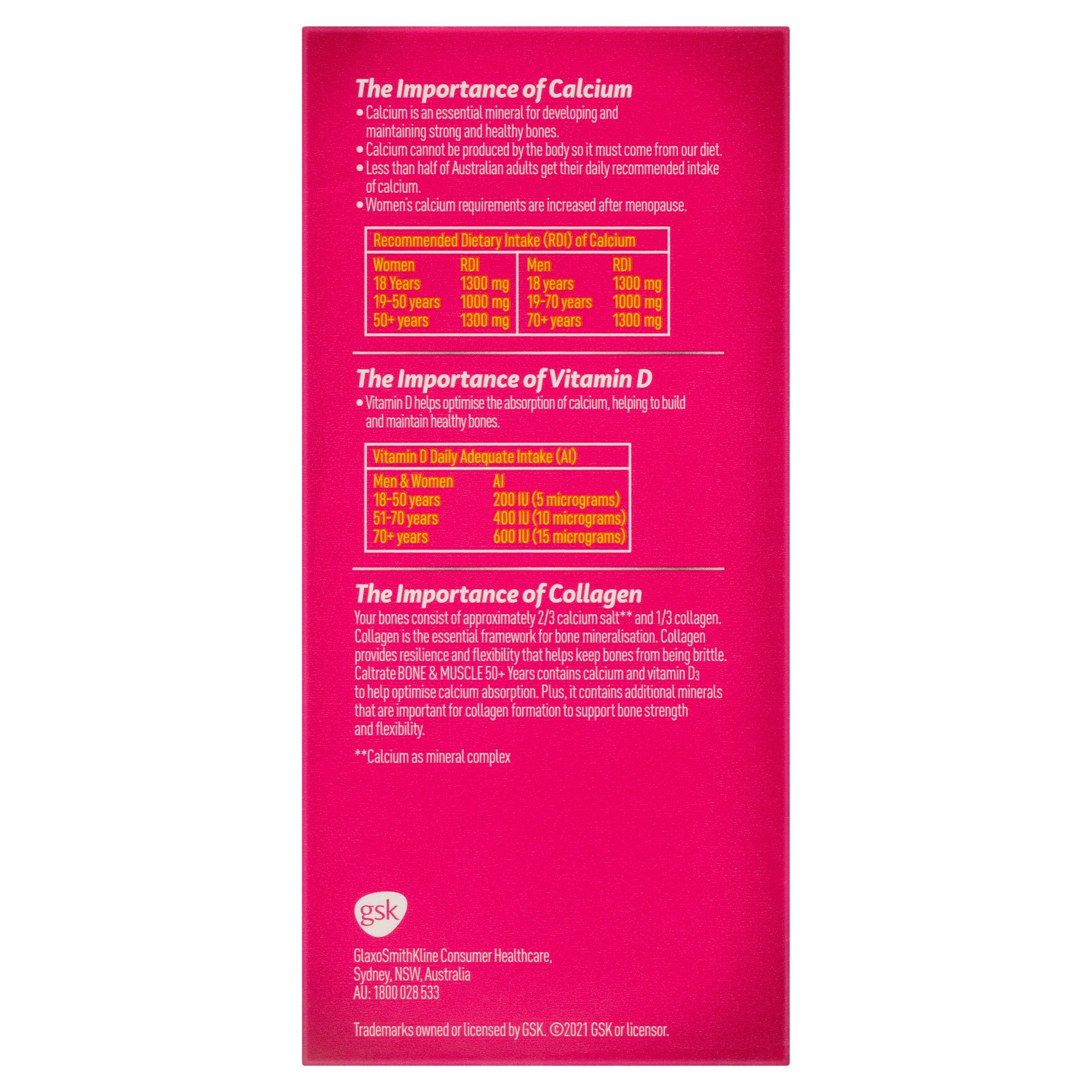Caltrate Bone & Muscle 50+ 100 Tablets - Cutprice Online