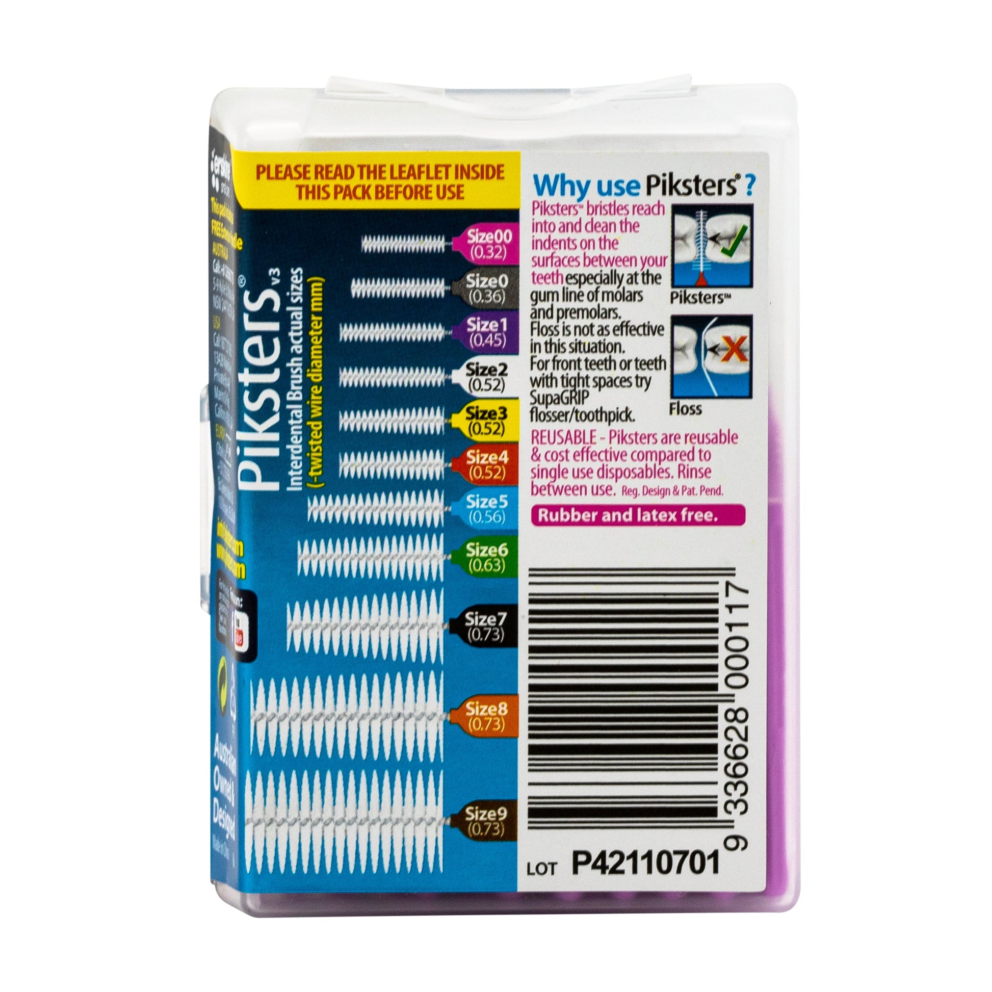 Piksters Interdental Brushes Size 1 - 40 Pack - Cutprice Online