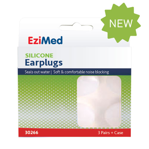 EZI MED Silicon Earplugs + Case 3 Pairs - Cutprice Online
