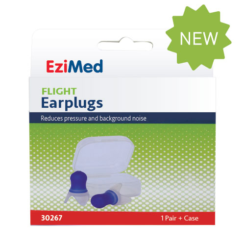 EZI MED Flight Earplugs + Case 1 Pair - Cutprice Online