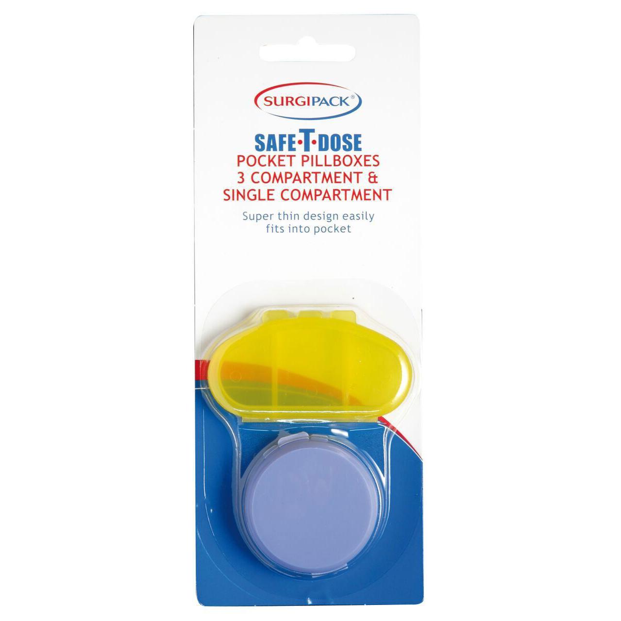 Surgipack Safe-T-Dose Pocket Pill Box Assorted - Cutprice Online