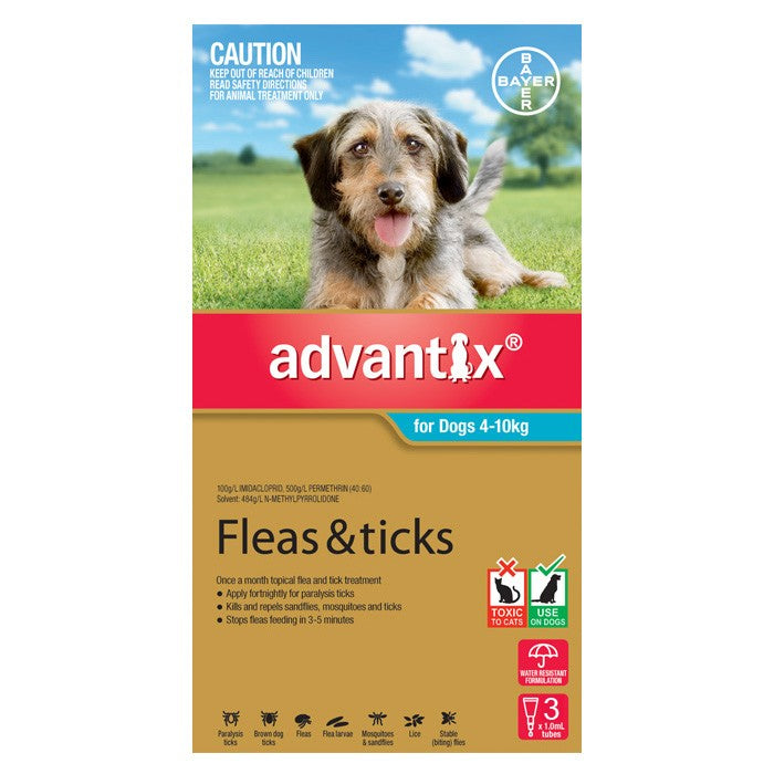 Advantix for Medium Dogs (4-10kg) - 6 Pack - Cutprice Online