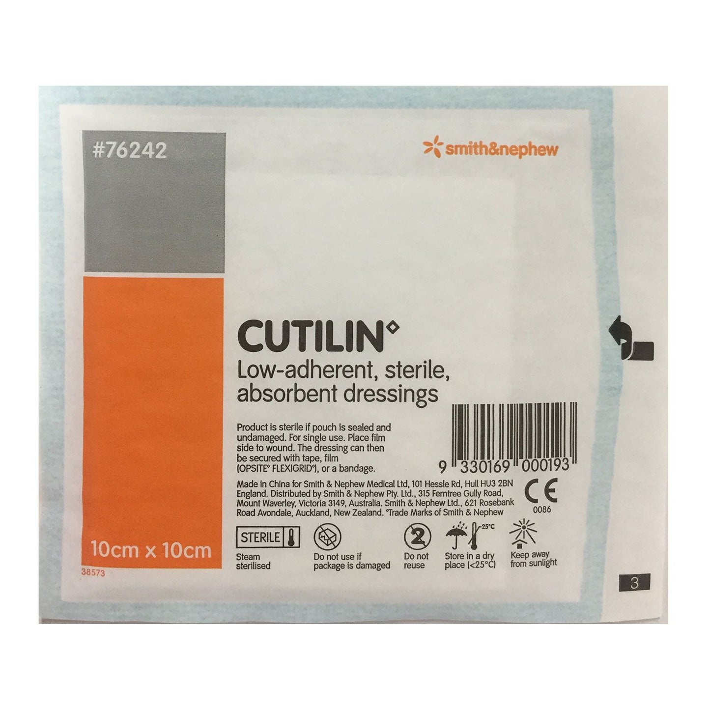 Cutilin Low Adherent Dressing 10cm X 10cm - Cutprice Online