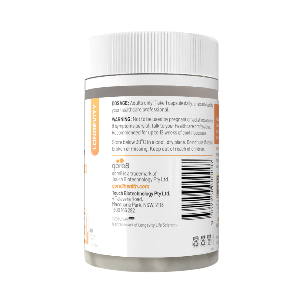 Qore8 Advancedqore8 Nmn Pure Max 500mg 30VC