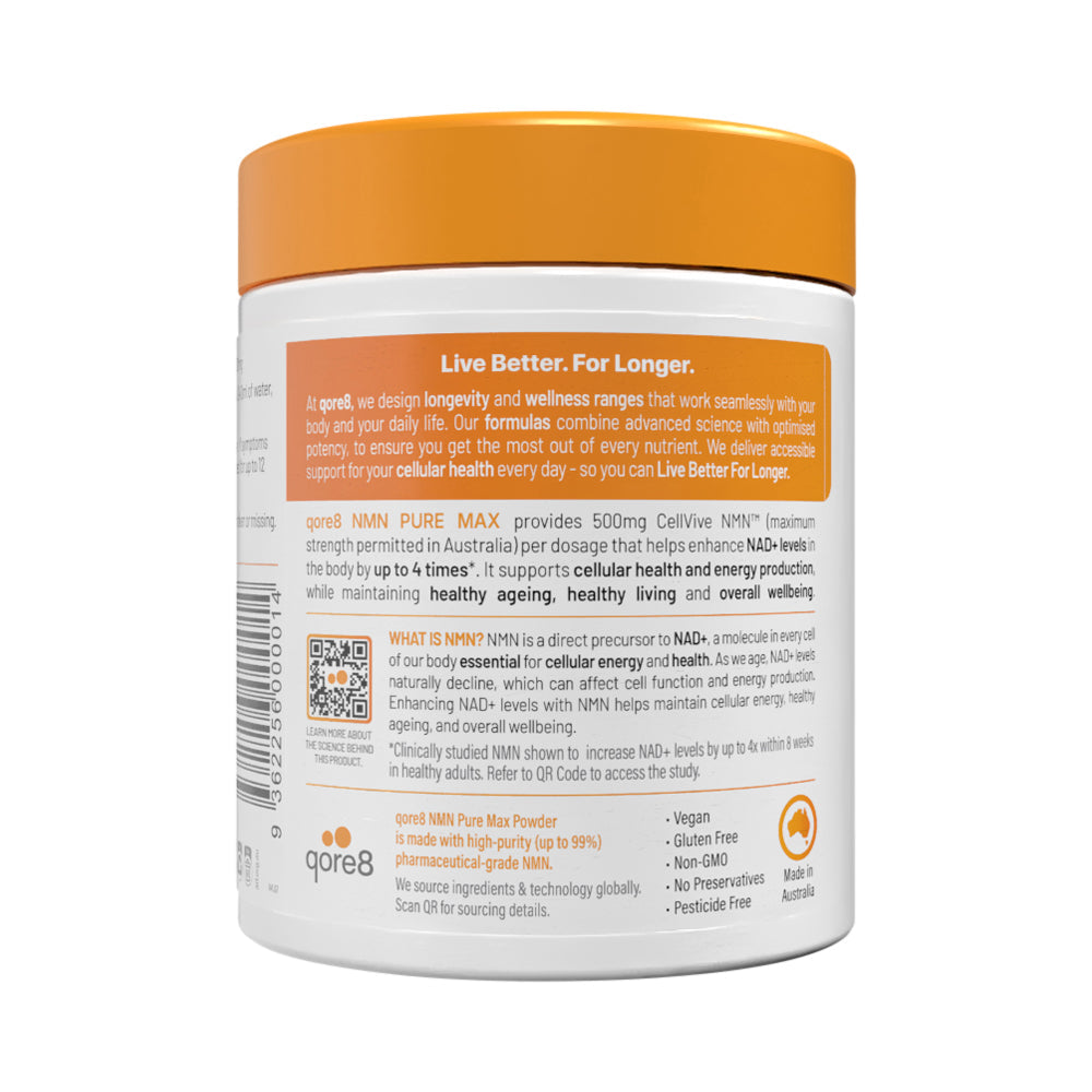 QORE8 NMN PURE MAX POWDER 90G