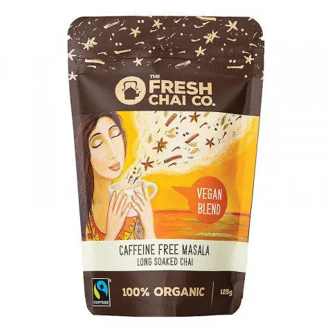 THE FRESH CHAI CO Vegan Caffeine Free Masala Long Soaked Chai 125g THE FRESH CHAI CO