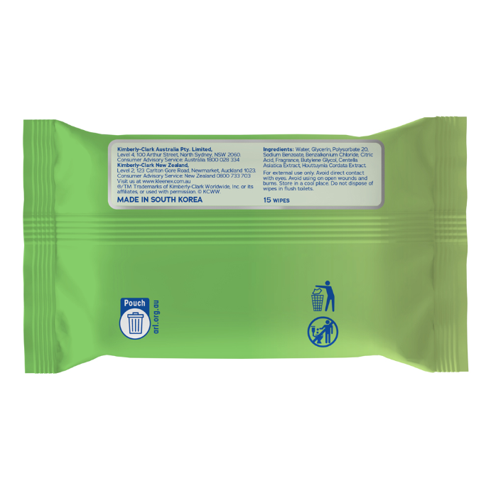 Kleenex Antibacterial Wipes 15 Pack - Cutprice Online