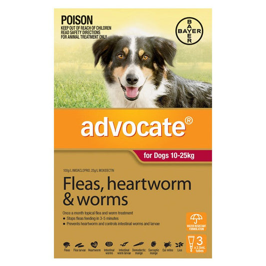 Advocate for Large Dogs (10-25kg) - 3 Pack - Cutprice Online