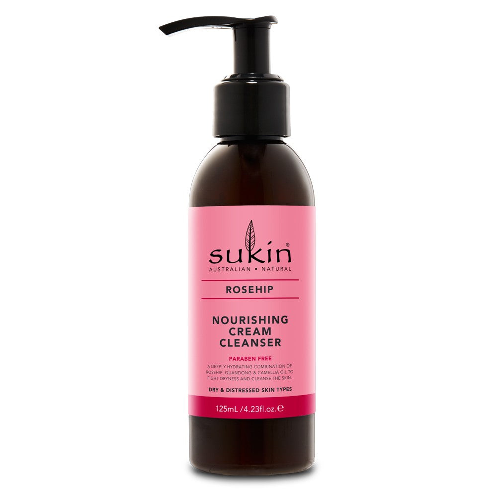SUKIN Rosehip Nourishing Cream Cleanser 125 mL - Cutprice Online