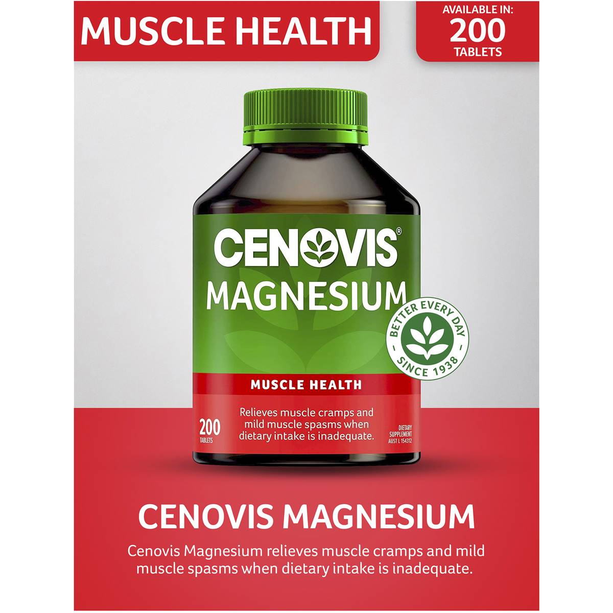 Cenovis Magnesium 200 Tablets - Cutprice Online