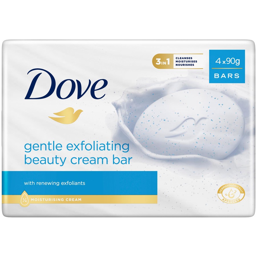 Dove Beauty Bar Exfoliating 90G 4 Pack - Cutprice Online