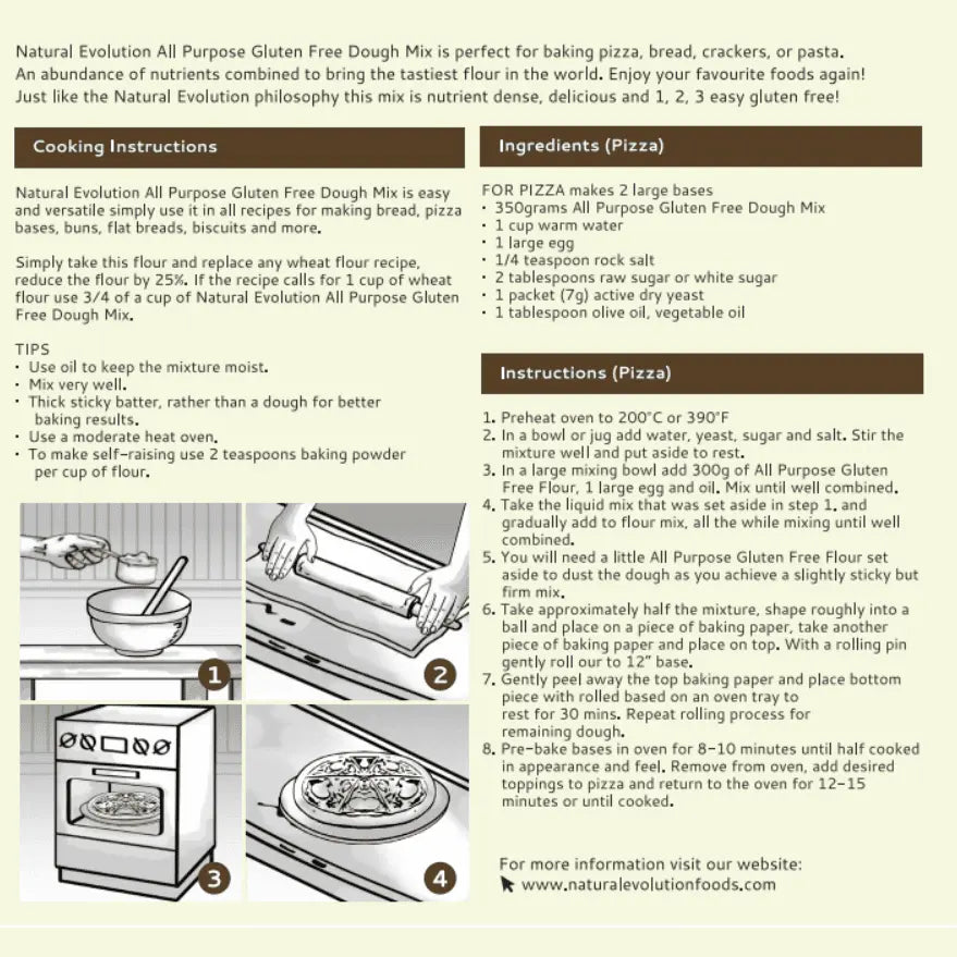 NATURAL EVOLUTION All Purpose Dough Mix 454g NATURAL EVOLUTION