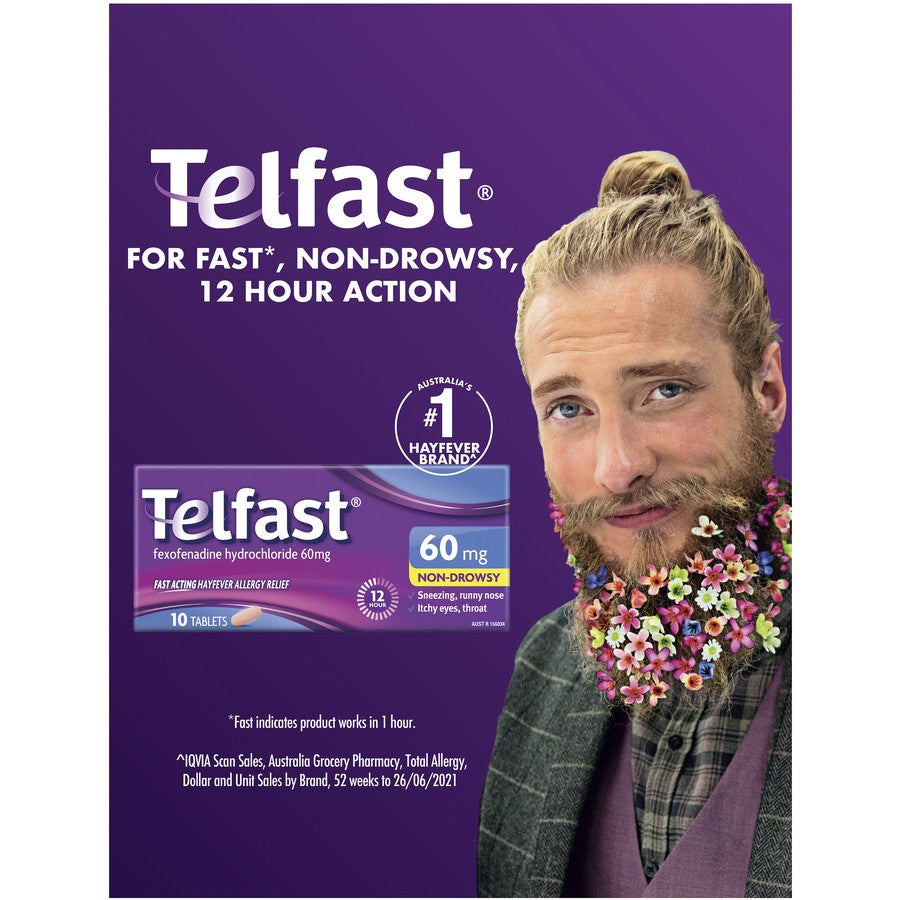 Telfast 60mg Non-Drowsy Tablets 10 Pack - Cutprice Online