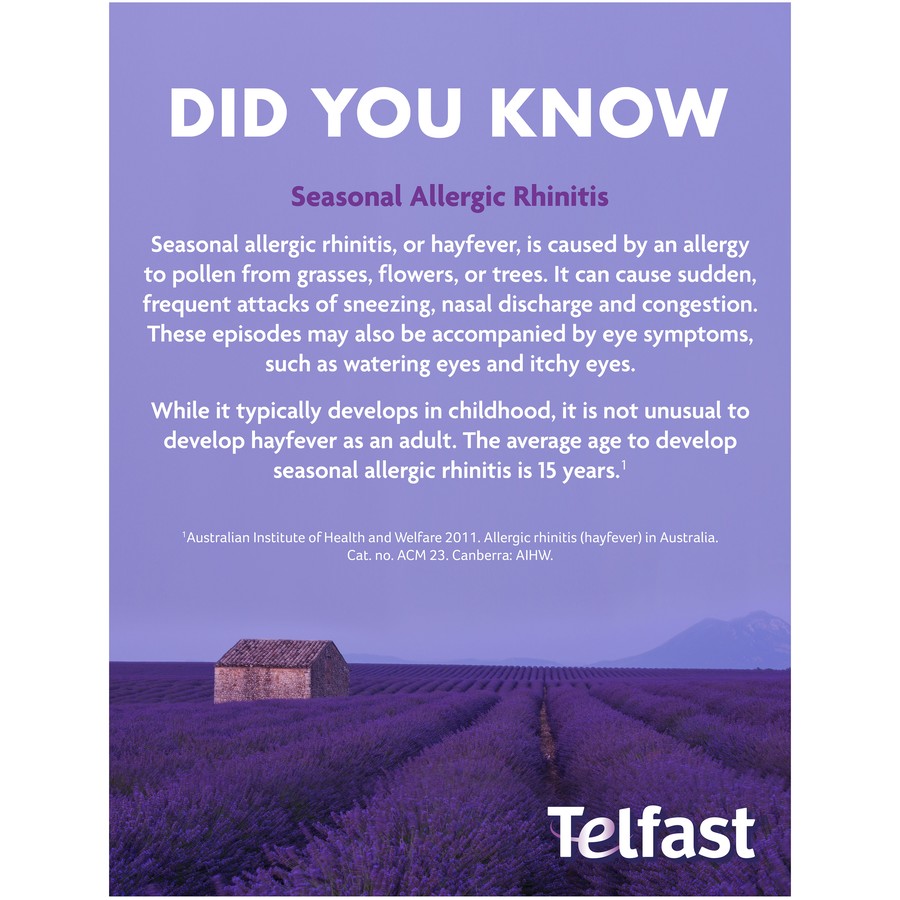 Telfast 60mg Non-Drowsy Tablets 10 Pack - Cutprice Online