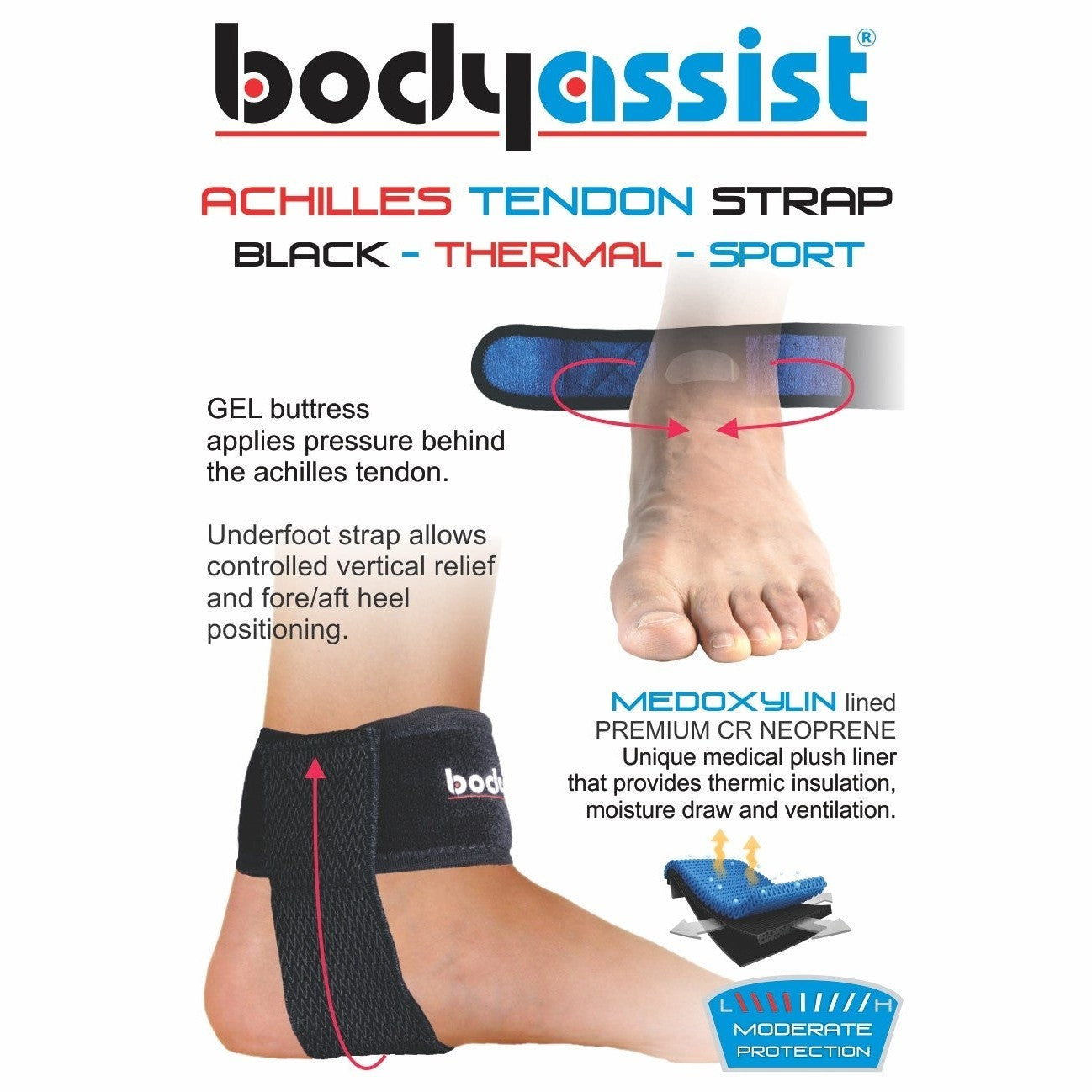 Body Assist Achilles Tendon Support - Cutprice Online