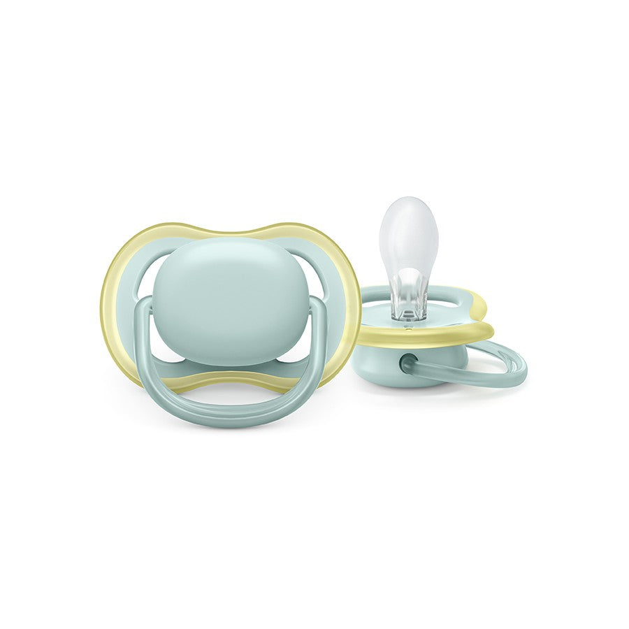 Avent Ultra Air Soother Plain Mixed 0-6 months 2 Pack - Assorted