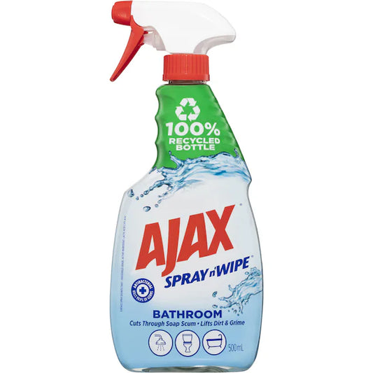 Ajax Spray & Wipe Bathroom Cleaner Trigger 500mL - Cutprice Online