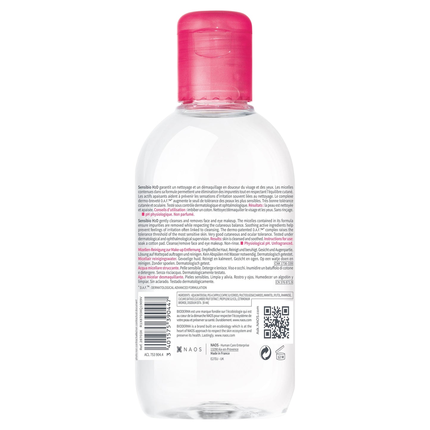 Bioderma Sensibio H2O Micellar Water Cleanser 250ml - Cutprice Online